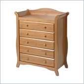 Stork Craft Aspen 5 Drawer Chest in Oak Finish