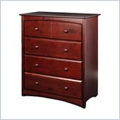 Stork Craft Beatrice 4 Drawer Chest in Cherry Finish