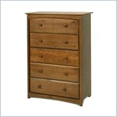 Stork Craft Beatrice 5 Drawer Chest in Oak Finish