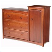 Stork Craft Beatrice Combo Tower in Cognac Brown