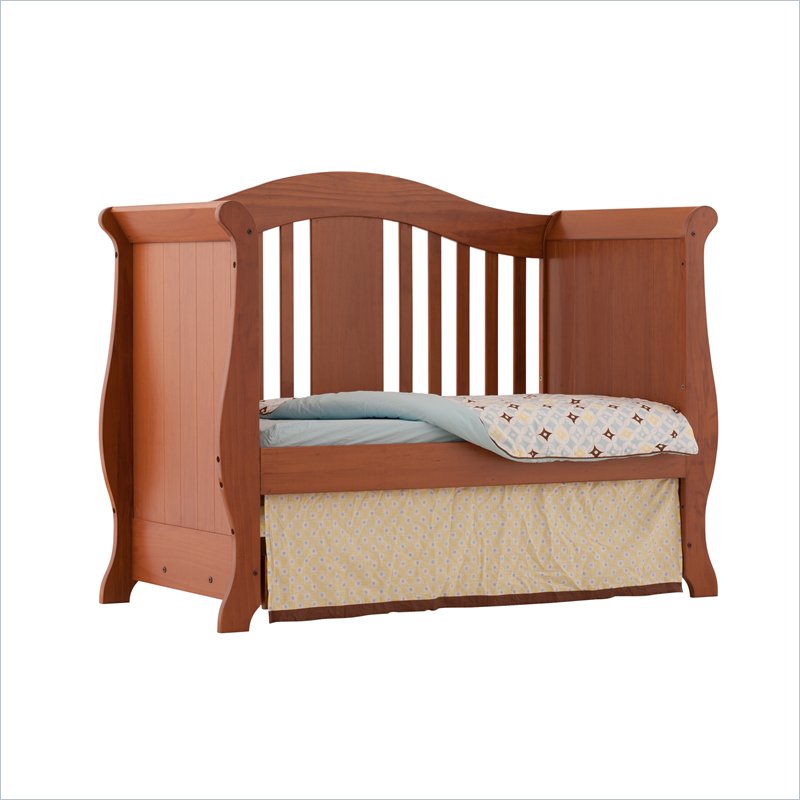Stork Craft Vittoria 3 In 1 Fixed Side Convertible Oak Stork Craft Vittoria 3 In 1 Fixed Side Convertible Crib