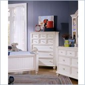Samuel Lawrence Furniture Seabrook 5 Drawer Chest in Cottage White Finish