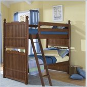 Samuel Lawrence Furniture Seabrook Twin Over Twin Cottage Wood Bunk Bed in Cherry Finish