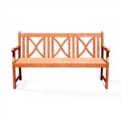 Vifah Balthazar Hardwood Patio Bench