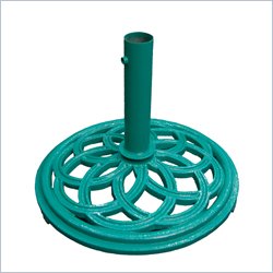 Vifah cast iron green umbrella base