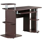 TECHNI MOBILI Rustam Wood Computer Work Station in Chocolate