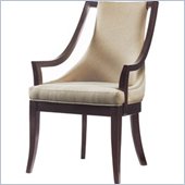 Stanley Furniture Hudson Street Upholstered Arm Chair in Dark Espresso Finish