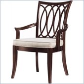 Stanley Furniture Hudson Street  Fabric Arm Chair in Dark Espresso Finish