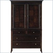 Stanley Furniture Hudson Street Dark Espresso Door Chest w/ Maple Hardwood & Wood Veneers
