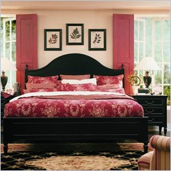 Stanley Furniture Portofino Basque Black Panel Bed 4-Piece Bedroom Set