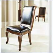 American Drew Bob Mackie Casual Side Chair in Burnished Nutmeg Finish