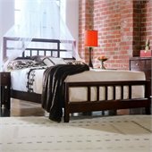 American Drew Tribecca Modern Slat Bed in Root Beer Finish