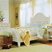 American Drew Camden Antique White Panel Bed