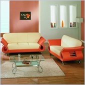 Global Furniture USA Charles 2-Piece Leather Living Room Set