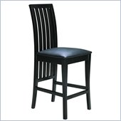 Global Furniture USA Black Vinyl Counter Height Bar Stool