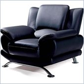 Global Furniture USA Edwards Black Leather Chair