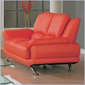 Global Furniture USA Edwards Red Leather Loveseat