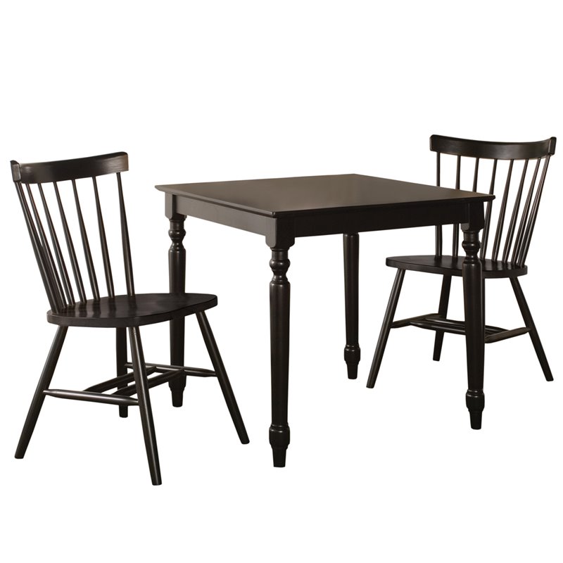 3 Piece Copenhagen Dining Set In Black K46 3030 C385 2