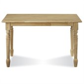 International Concepts Solid Casual Dining Table in Natural Brown Finish