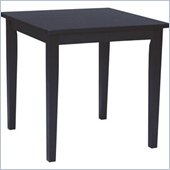 International Concepts Square Casual Dining Table in Black Finish