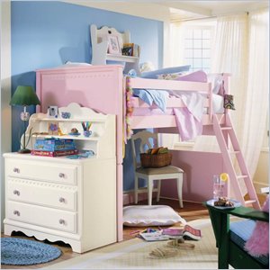 Lea Spring Garden Twin Low Loft Bed