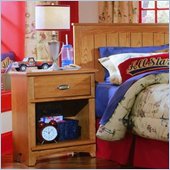 Lea Austin Night Stand in Medium Brown Oak