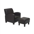 Club Chairs with Ottomans
