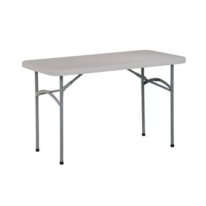 Office Star 4' Resin Rectangular Multi Purpose Table with Traditional 4 Post Legs