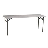 Office Star Resin Rectangular Training Multi Purpose Table with Traditional 4 Post Legs