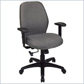 Office Star Work Smart 2-to-1 Synchro Tilt Managers Chair with Adjustable Padded Arms