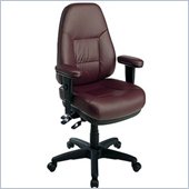 Office Star Ergonomic High Back Leather Desk Chair