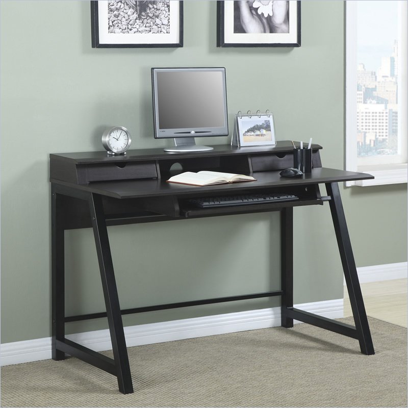 Office Star Arcadia Dark Oldwood Finish Writing Desk eBay