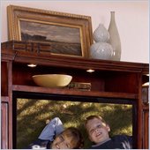 Riverside Furniture Ambiance 48 Inch Bridge and Shelf in Sangria Cherry