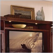 Riverside Furniture Ambiance 60 Inch Bridge and Shelf in Sangria Cherry