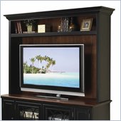 Riverside Furniture Anelli II 60 Inch Stand Open Deck in Vintage Cherry and Bridgewood Black