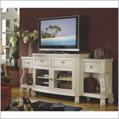 Riverside Furniture Cape May TV Stand with End Units in Seaspray White