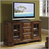 Riverside Furniture Delcastle 60 Inch High Waist TV Stand in Antique Irish Pine