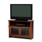 BDI Novia LCD/Plasma Wood Corner TV Stand in Natural or Cocoa Cherry Wood Finish