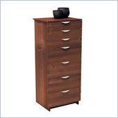 Nexera Nocce 7 Drawer Lingerie Chest in Truffle Finish
