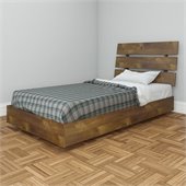 Nexera Nocce Modern Platform Bed in Truffle Finish