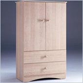 Nexera Alegria 2-Drawer Wardrobe Armoire in Natural Maple