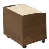 Nexera Nocce Vanity Bench on Casters in Truffle Finish