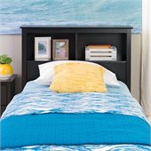 Prepac Sonoma Black Twin Bookcase Headboard