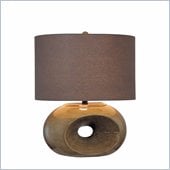 Minka Lighting 1 Light Table Lamp Ambience in Dark Green with Dark Green Shade
