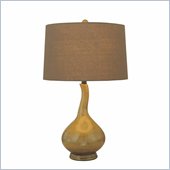 Minka Lighting 1 Light Table Lamp Ambience in Dark Green with Dark Green Shade