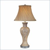 Minka Lighting 1 Light Table Lamp Ambience in Sonoma Silver with Taupe Shade