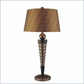 Minka Lighting 1 Light Table Lamp Ambience in Satin Brown with Brown Shade