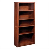Bestar Embassy Modular 5 Shelf Bookcase in Tuscany Brown