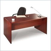Bestar Willow Creek II Wood Credenza Desk in Bordeaux
