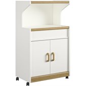 Ameriwood Microwave Cart in White Oak